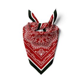DG01362-22 Kırmızı Şal Desenli 50x50 cm Bandana