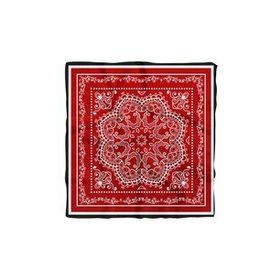 DG01362-22 Kırmızı Şal Desenli 50x50 cm Bandana