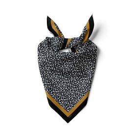 DG01532-22 Siyah Beyaz Geometrik Desenli 50x50 cm Bandana