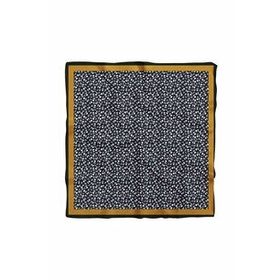 DG01532-22 Siyah Beyaz Geometrik Desenli 50x50 cm Bandana