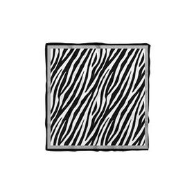 DG0567-22 siyah Beyaz Zebra Desenli 50x50 cm Bandana