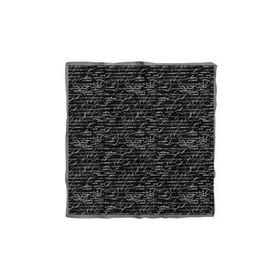 DG0711-22 Siyah Beyaz El yazısı Desenli 50x50 cm Bandana