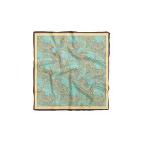 DG0917-22 Açık Mavi Krem Bangle Desenli 50x50 cm Bandana