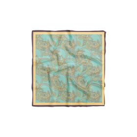 DG0917-22 Açık Mavi Krem Bangle Desenli 50x50 cm Bandana