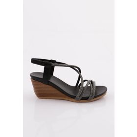 DGN 1046 Kadın Dolgu Taban Çapraz Bantlı Sandalet