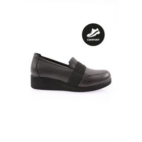 DGN 1094-22K Kadın Kalın Taban Bantlı Comfort Ayakkabı