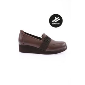 DGN 1094-22K Kadın Kalın Taban Bantlı Comfort Ayakkabı
