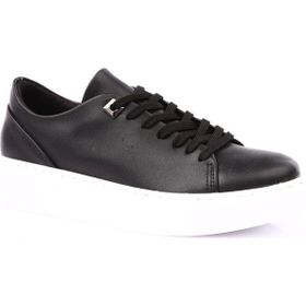 Dgn 110 Kalın Taban Sneakers Kadın Spor Ayakkabı Siyah