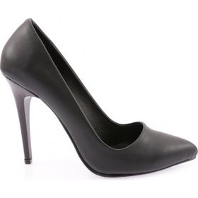 DGN 110K-22Y Siyah Kadın Sivri Burun Stiletto 11P Topuklu Ayakkabı