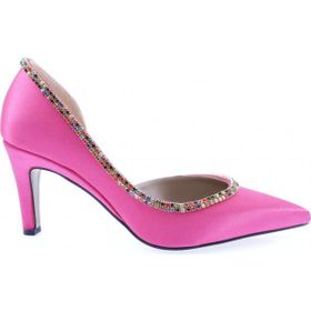 DGN 1328 Kadın Transparan Detaylı Topuklu Stiletto