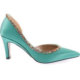 DGN 1328 Kadın Transparan Detaylı Topuklu Stiletto