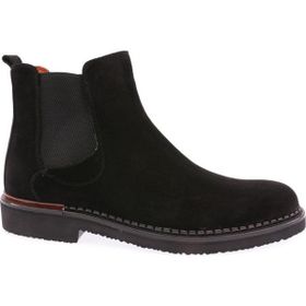 DGN 1641 Chelse Siyah Süet Erkek Bot