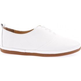 DGN 22001-22Y Beyaz Kadın Bağcıklı Comfort Ayakkabı