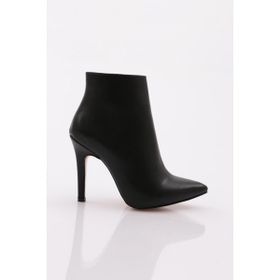 DGN 301 Siyah Kadın Topuklu Bot