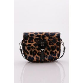 DGN 3052 Sarı Leopar Kadın Fitilli Çanta