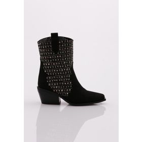 DGN 3305 Gri Kadın Western Bot