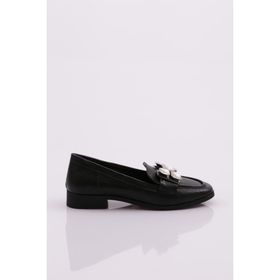 DGN 3355 Siyah Kadın Loafer Ayakkabı