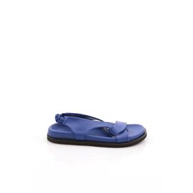 DGN 41513372 Çapraz Bantlı Sax Mavi Kadın Sandalet