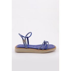 DGN 536-23Y Saks Kadın Sıralı Silver Taşlı Sandalet