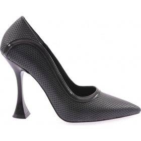 DGN 550-2175 Siyah Rugan Kadın Stiletto
