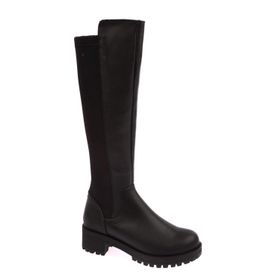 DGN 601 Siyah Arkası Stretch Knee High Kadın Çizme