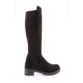 DGN 601 Siyah Arkası Stretch Knee High Kadın Çizme