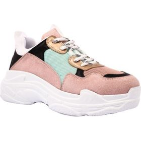 Dgn 61125 Kalın Taban Sneakers Kadın Spor Ayakkabı Pudra