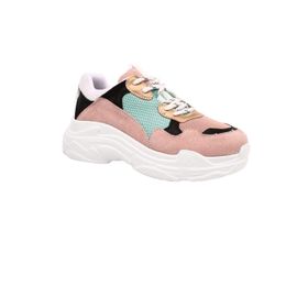 Dgn 61125 Kalın Taban Sneakers Kadın Spor Ayakkabı Pudra