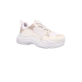 Dgn 61125 Kalın Taban Sneakers Kadın Spor Ayakkabı Pudra