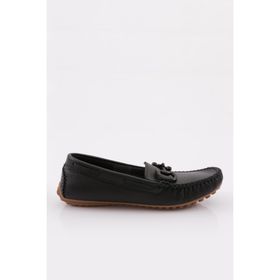 DGN K105-1774 Siyah Kadın Loafer Günlük Ayakkabı