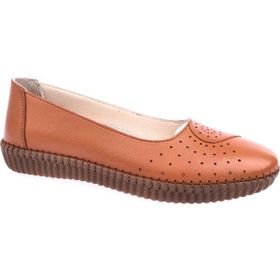 DGN P11 Taba Anatomic Footwear Deri Kadın Babet
