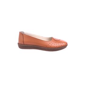 DGN P11 Taba Anatomic Footwear Deri Kadın Babet