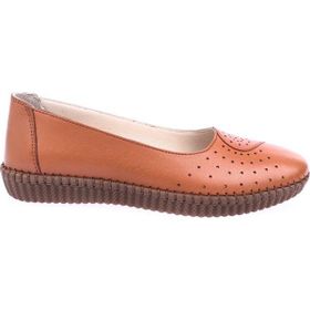 DGN P11 Taba Anatomic Footwear Deri Kadın Babet