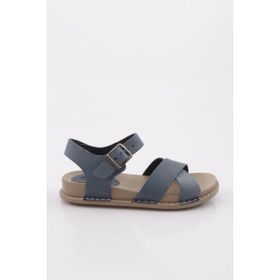 DGN P31-1512 Mavi Kadın Çapraz Bantlı Sandalet