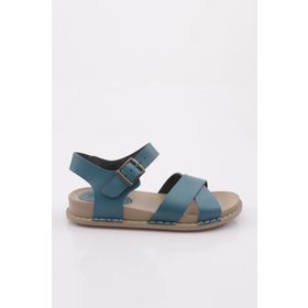 DGN P31-1512 Mavi Kadın Çapraz Bantlı Sandalet