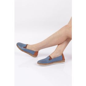 DGN P37-22Y Kadın Lazerli Soft Anatomıc Footwear Deri Ayakkabı