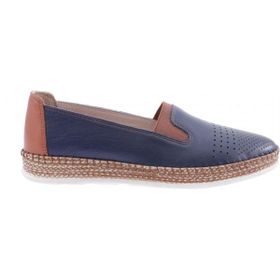 DGN P37-22Y Lacivert Lazerli Soft Anatomıc Footwear Kadın Deri Ayakkabı