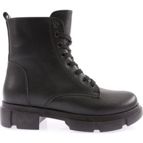 DGN PM386-K027 Önden Bağcıklı Yuvarlak Burun Kadın Bot