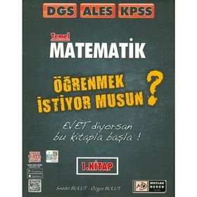 DGS ALES KPSS Temel Matematik Video Çözümlü Soru Bankası 1. Kitap-Mutlak Değer Yayınları