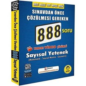 Dgs Ales Video Çözümlü 888 Sayısal Yetenek Matematik - Sayısal Mantık - Geometri Sayısal Soru Bankası