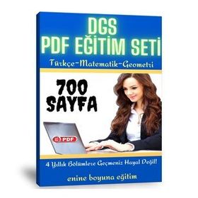 DGS Hazırlık Eğitim Seti 700 Sayfalık PDF Kitabı Enine Boyuna Eğitim