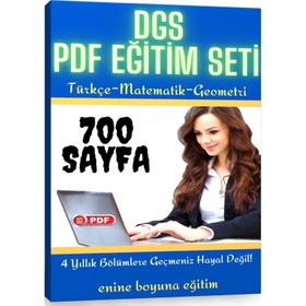 DGS Hazırlık Eğitim Seti 700 Sayfalık PDF Kitabı Enine Boyuna Eğitim