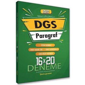 DGS Paragraf 16 x 20 Deneme Tercih Akademi Yayınları