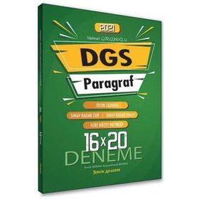 DGS Paragraf 16 x 20 Deneme Tercih Akademi Yayınları