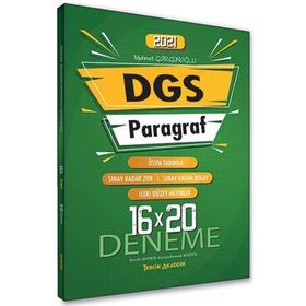 DGS Paragraf 16 x 20 Deneme Tercih Akademi Yayınları