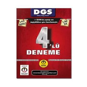 DGS Son Format 4'lü Çözümlü Deneme - Tasarı Eğitim Yayınları