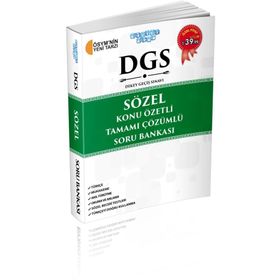 DGS Sözel Konu Özetli Tamamı Çözümlü Soru Bankası
