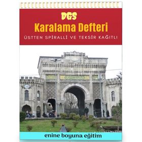 DGS Spiralli ve Teksir Kağıtlı Karalama Defteri Enine Boyuna Eğitim