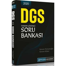 DGS Tamamı Çözümlü Soru Bankası Pegem Yayınları
