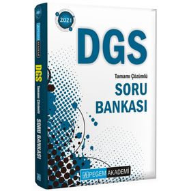 DGS Tamamı Çözümlü Soru Bankası Pegem Yayınları